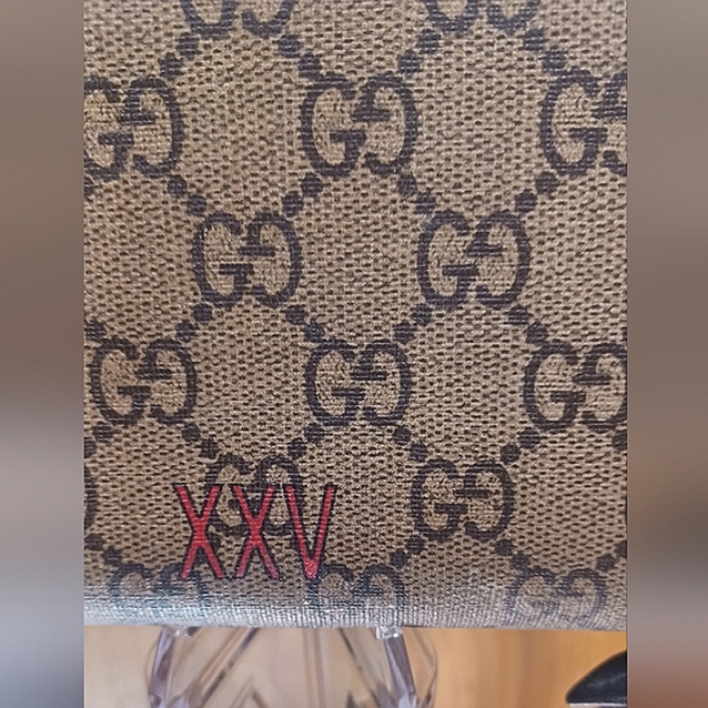 GUCCI GG Supreme Monogram Double Wolf Print Zip Around Wallet Black - Picture 7 of 15